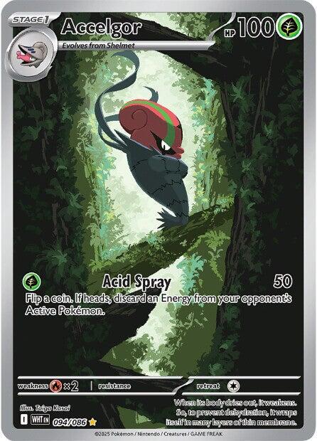 White Flare Accelgor Pokémon card